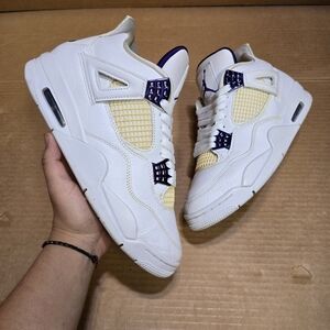 Jordan White and Cream Athletic Shoes